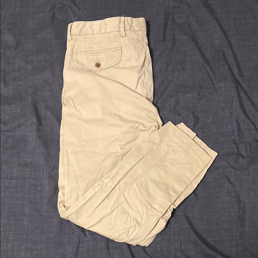 Polo Ralph Lauren Tan Chinos with Straight Fit and Textured Fabric